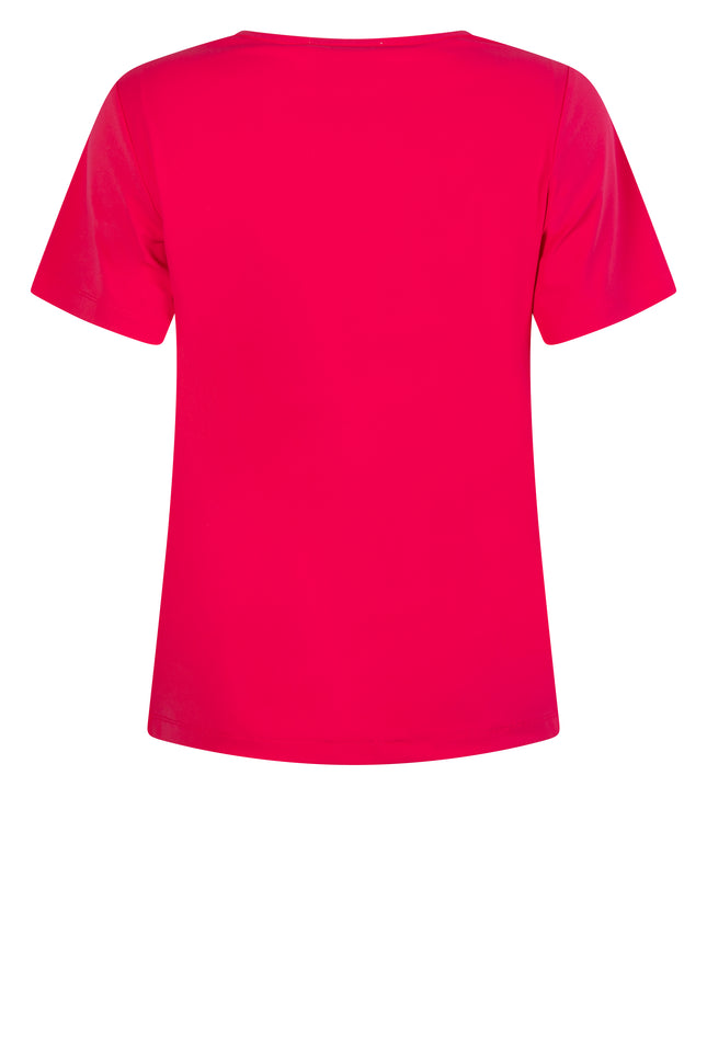 Travel t-shirt posh pink 242 - Stretchshop.nl