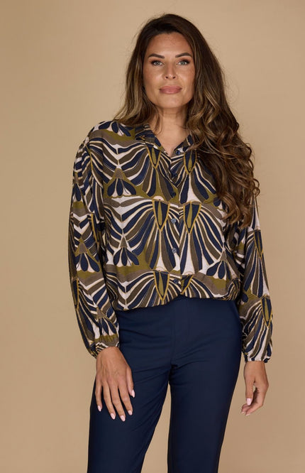 Blouse Mattie Navy Green 265