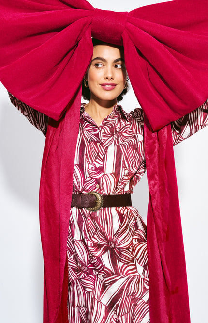 Jurk Cato Ribbon Red SP9741