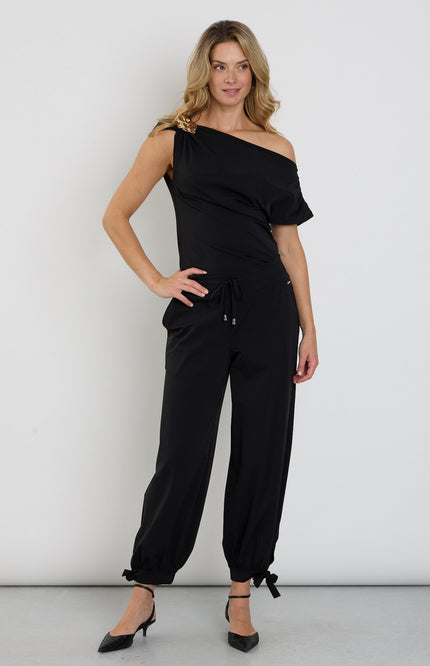 Travel Balloon Bottom Bow Broek Black 202956