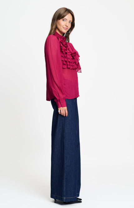 Blouse Valerie Burgundy Red SP9737