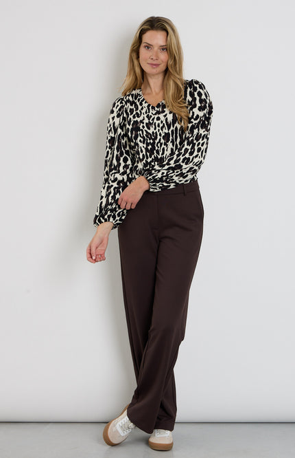 Travel Blouse Nathalie Black Espresso 264