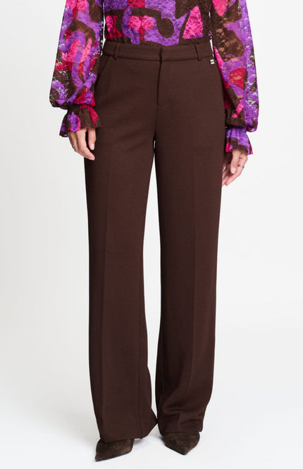 Broek Lara Chocolate Brown SP9754