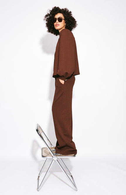Broek Lara Chocolate Brown SP9754