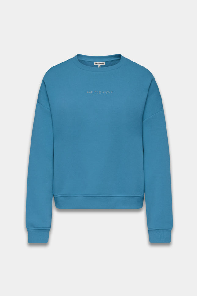 Sweater Rhinestone Vintage Blue AW25Y511