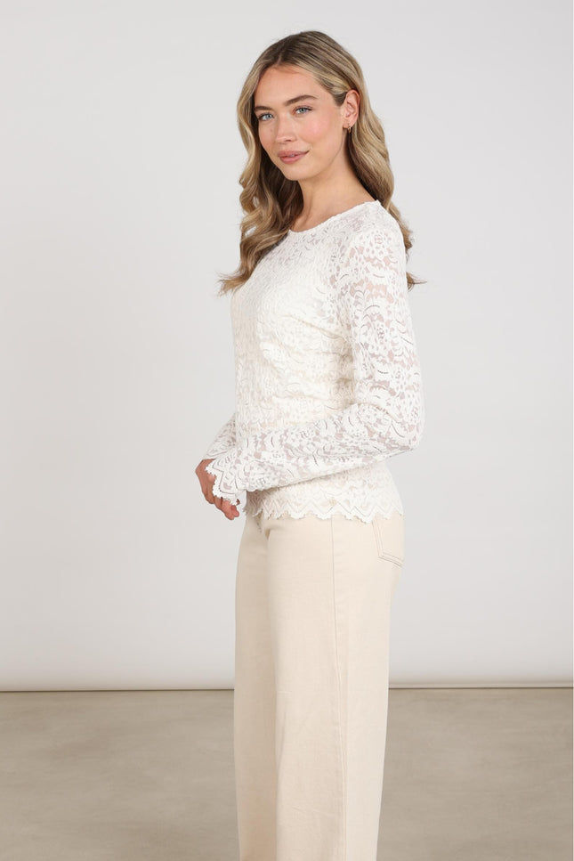 Top Wies Lace Offwhite NKF01099