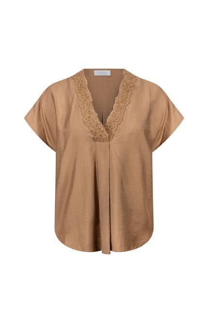 Nukus Top Marlijn Camel NKS01122 Stretchshop.nl