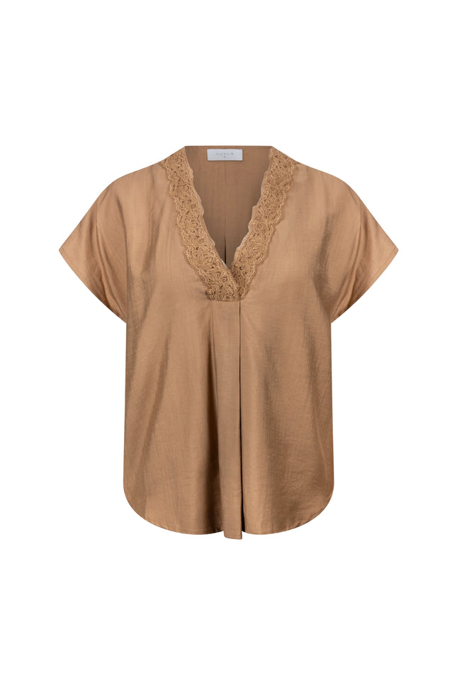 Nukus Top Marlijn Camel NKS01122 Stretchshop.nl