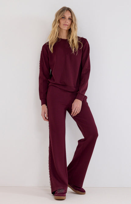 Broek Technical Sweat Lace Pomegranate C12-21-101
