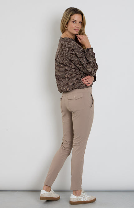 Travel Broek Amber Taupe