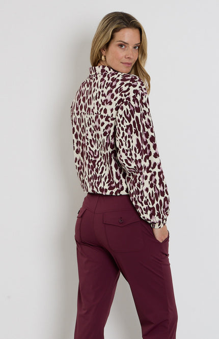 Travel Blouse Daphne Mauve Bordeaux 264