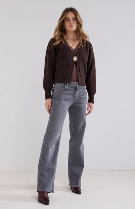 Vest Fancy Button Chocolate O08-21-701