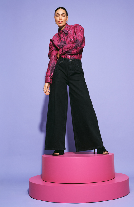 Blouse Jade Disco Dots Pink SP9841