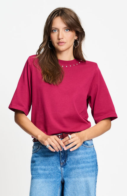 T-shirt Taylor Burgundy Red SP9774