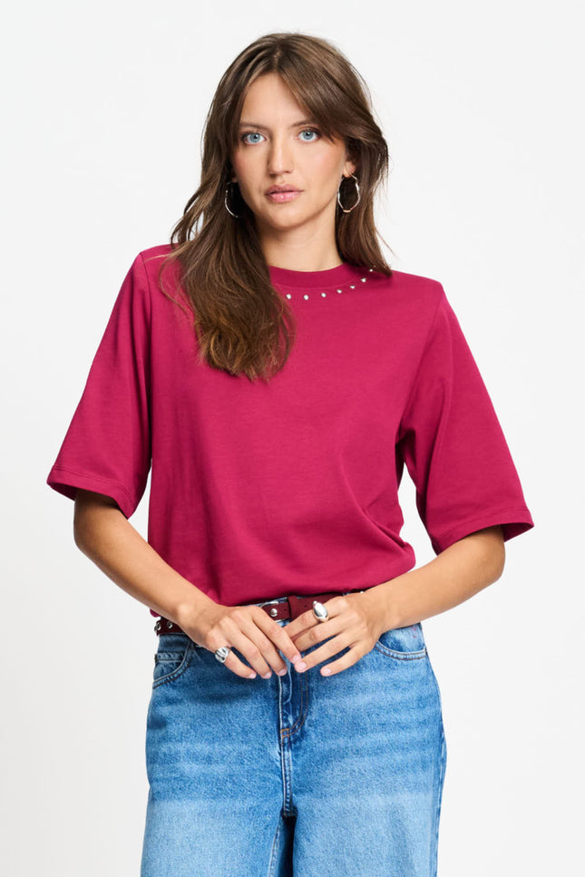 T-shirt Taylor Burgundy Red SP9774
