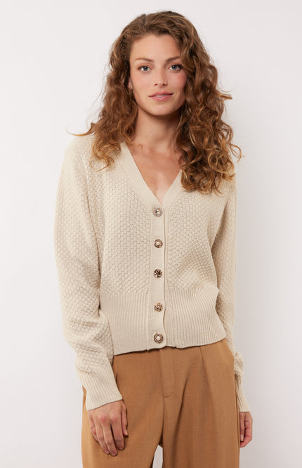 Vest Dolores Knitting Sand