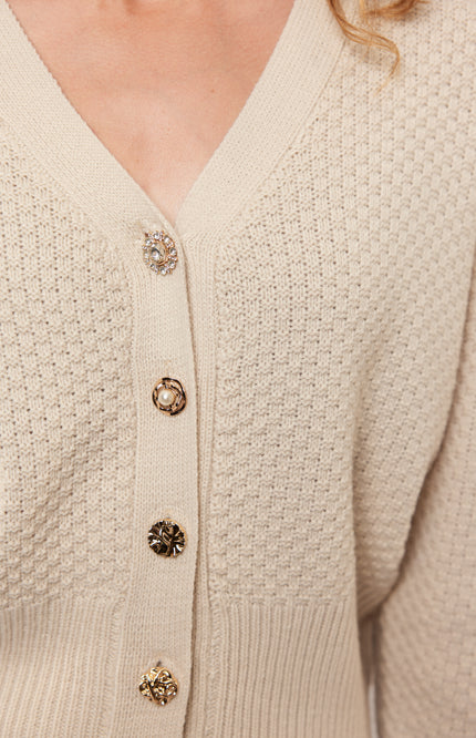 Vest Dolores Knitting Sand