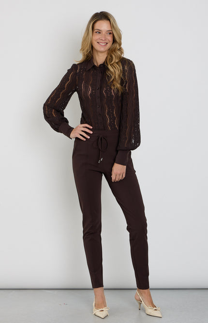 Bonded Travel Broek Espresso 202632
