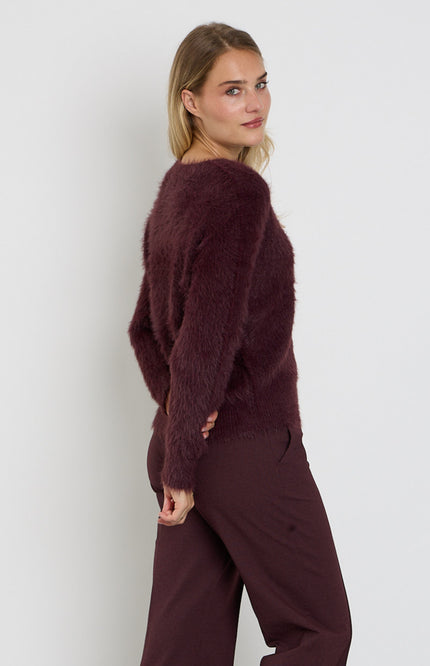 Vest Fuzzy Burgundy SRB5115
