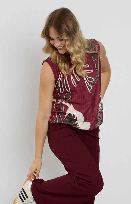 Blouse Blad Print Port 127678