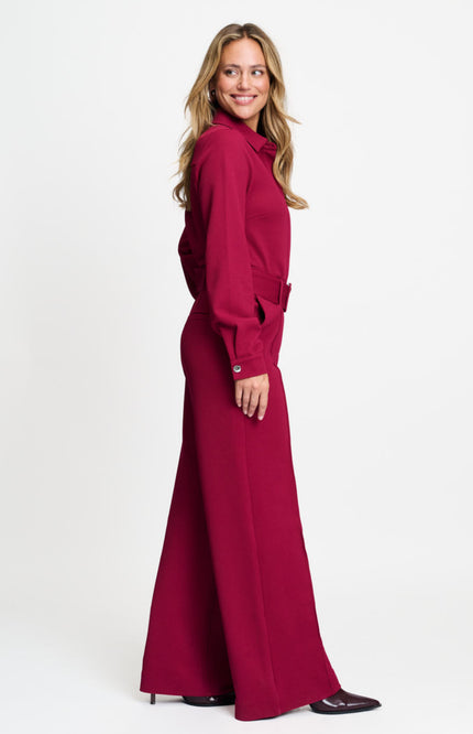Jumpsuit Megan Burgundy Red SP9749