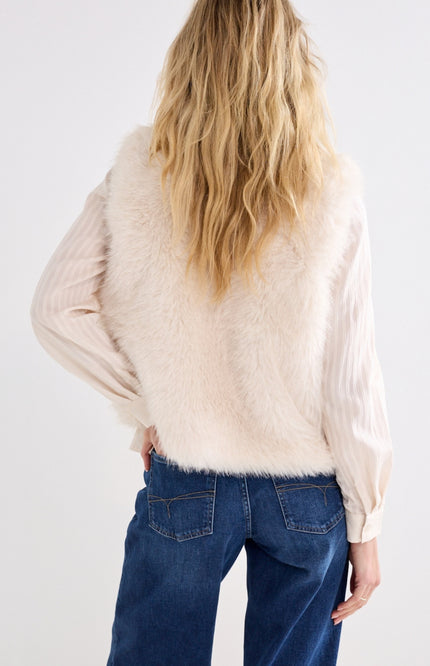 Gilet Faux Fur Lurex Snow O07-22-801