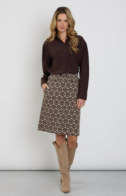Travel Rok Harvest Ikat Print Espresso 202871