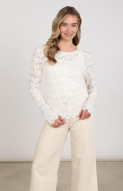 Top Wies Lace Offwhite NKF01099