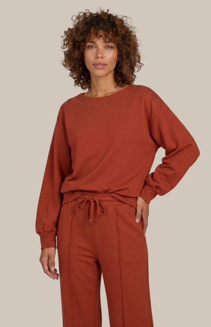 Sweater Aoife Knitting Burnt Henna