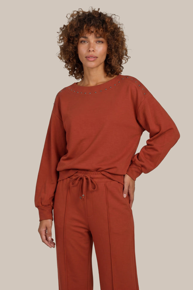 Sweater Aoife Knitting Burnt Henna