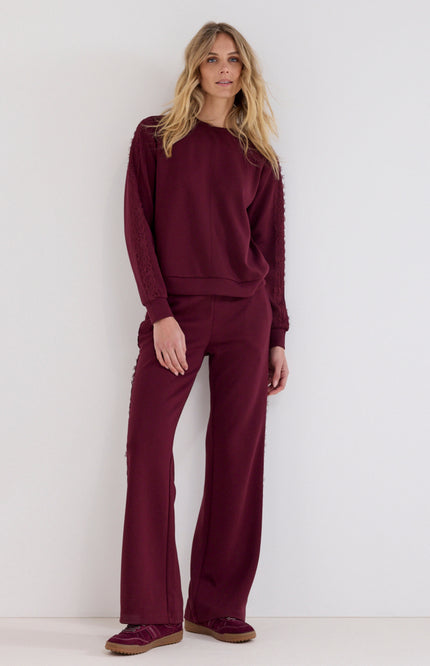 Broek Technical Sweat Lace Pomegranate C12-21-101