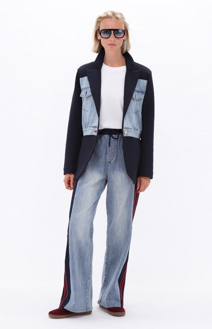 Blazer Met Jeans Navy D170L