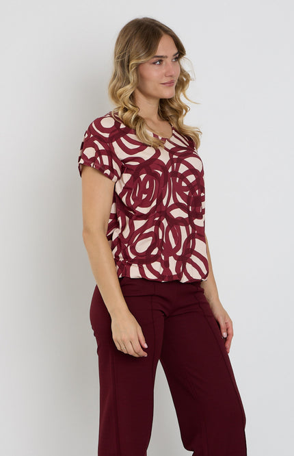 Blouse Cirkel Print Port 183628