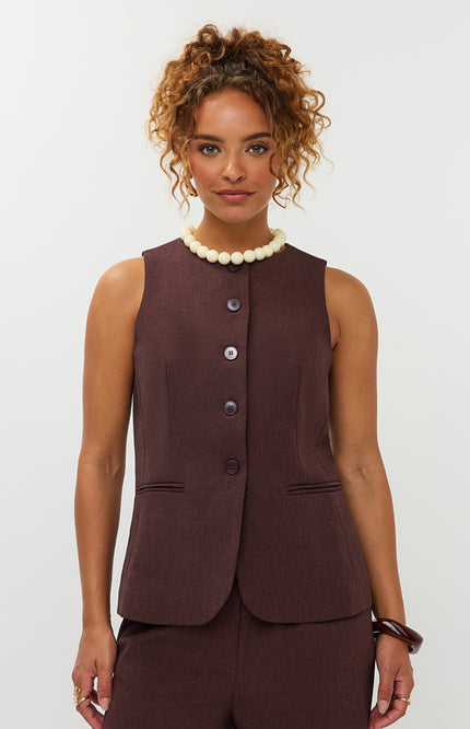 Gilet Mellie Brown