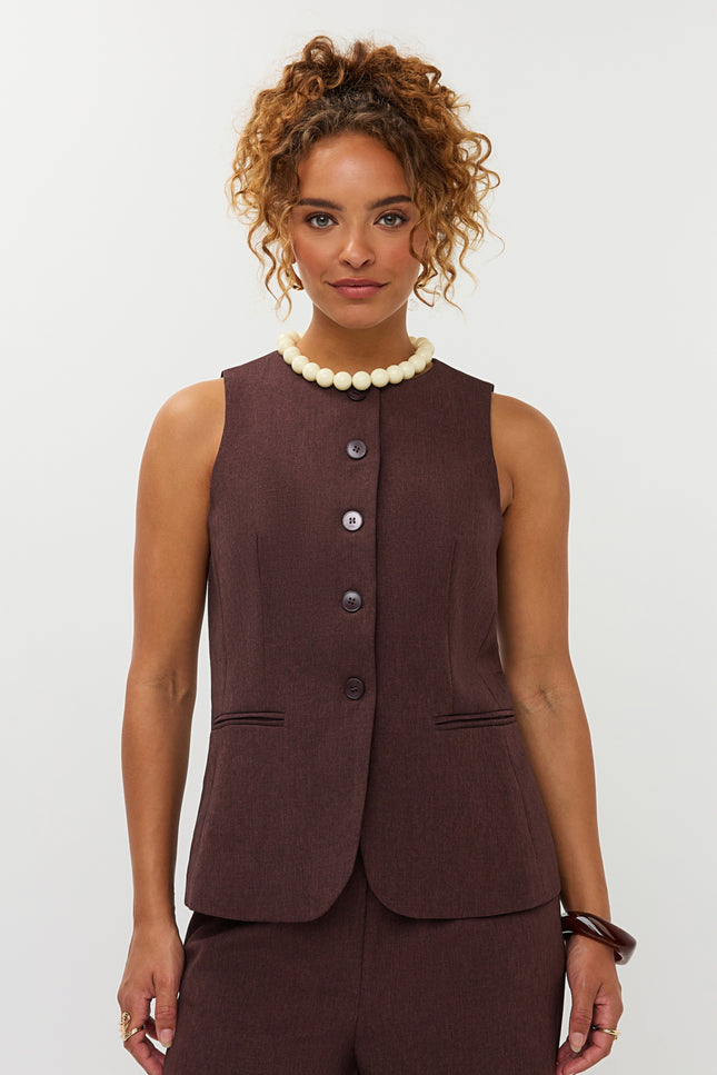 Gilet Mellie Brown