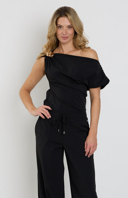Travel Top Broche Black 202957