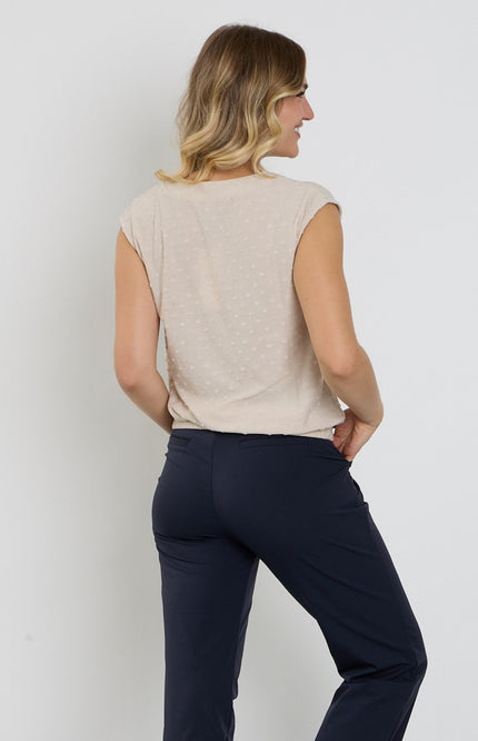 Blouse Strik Structuur Zand 183691