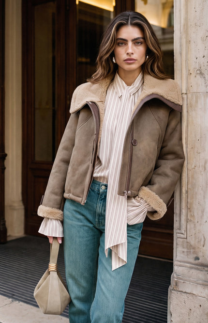 Jacket Jesmay Brownish Green