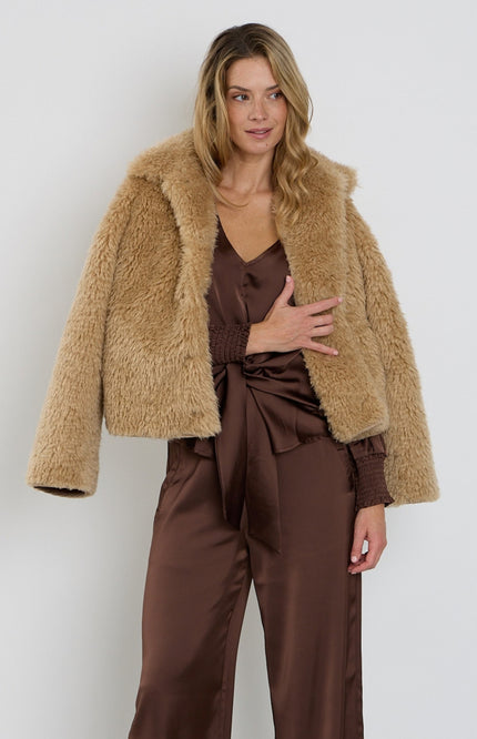 Coat Fur Sand 202880