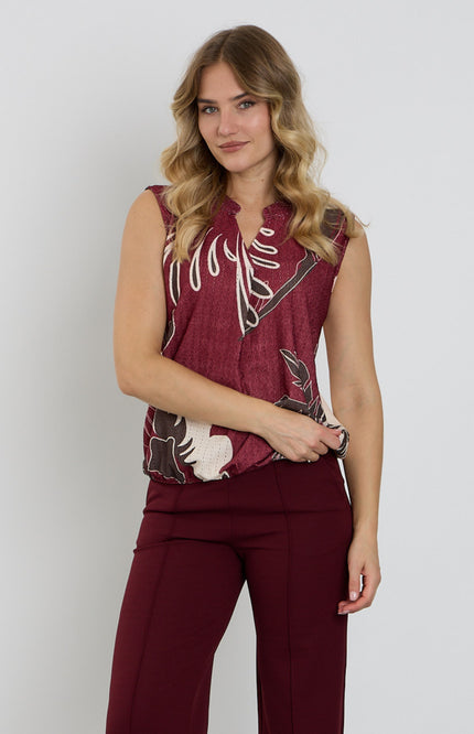 Blouse Blad Print Port 127678