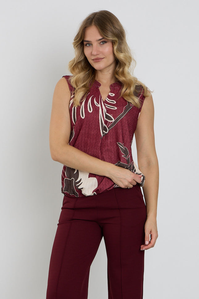 Blouse Blad Print Port 127678