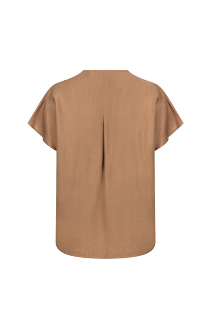 Nukus Top Marlijn Camel NKS01122 Stretchshop.nl