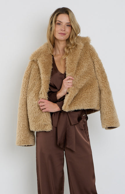Coat Fur Sand 202880