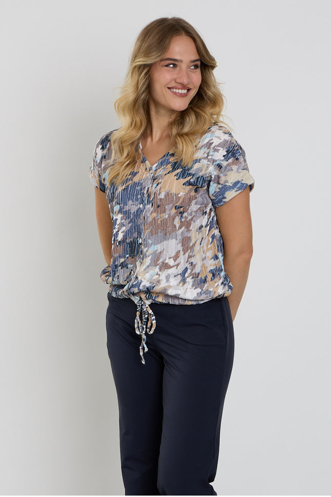 Blouse Drawstring Multicolor 183684