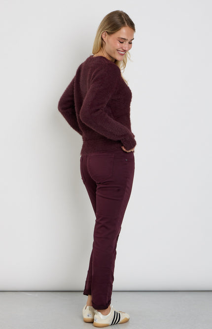 Broek Relax Jog Colour Burgundy SRB5022 L31