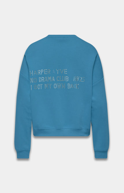 Sweater Rhinestone Vintage Blue AW25Y511