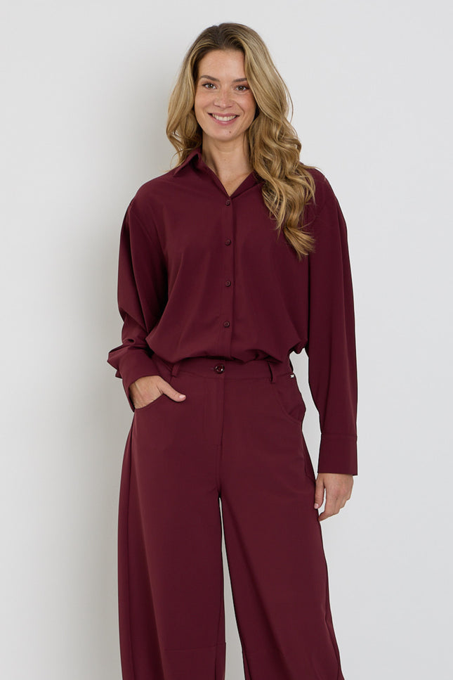 Travel Blouse Light Burgundy 202863