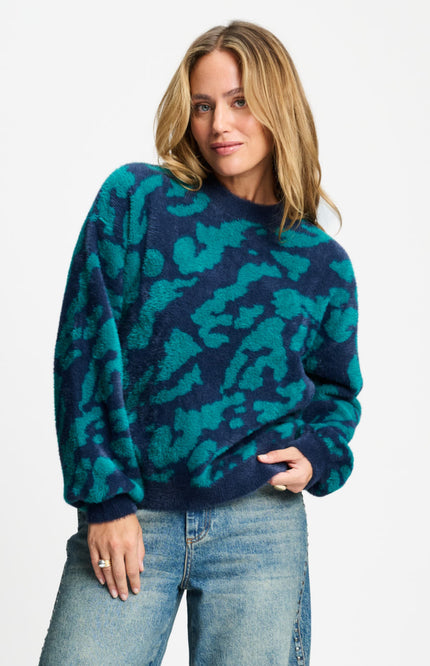 Trui Frida Animal Teal Green SP9817