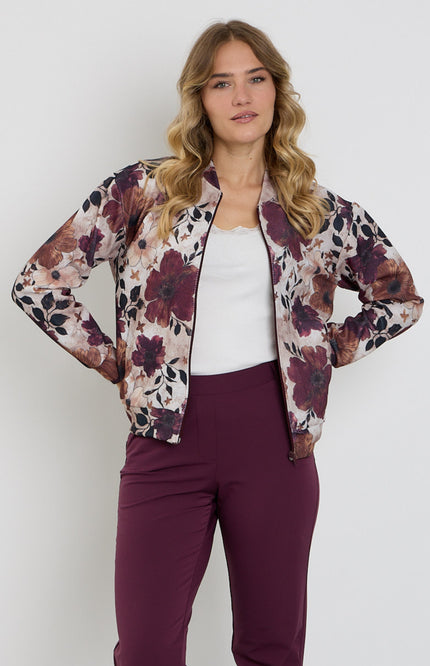 Bomber Bloemprint Camel 183680