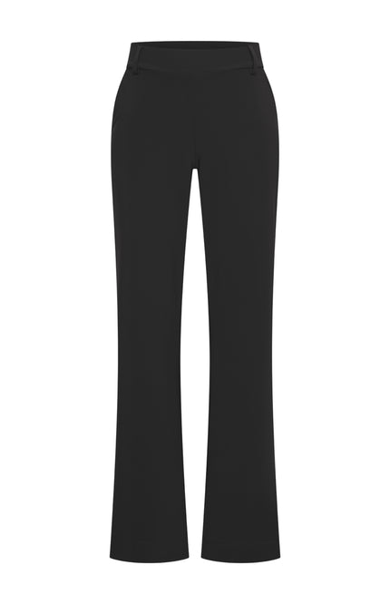 Bonded Travel Broek Straight Black 202624